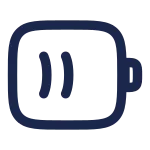 Battery Half SVG Icon